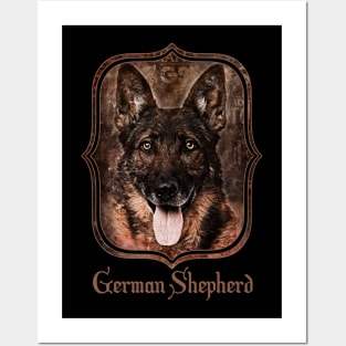 German Shepherd Dog - GSD Posters and Art